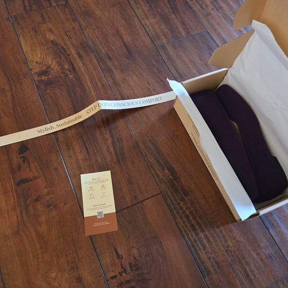 VIVAIA Women's Square-Toe V-Cut Flats (Margot 2.0) Eggplant Size EUR 39 US 8 - Picture 15 of 16